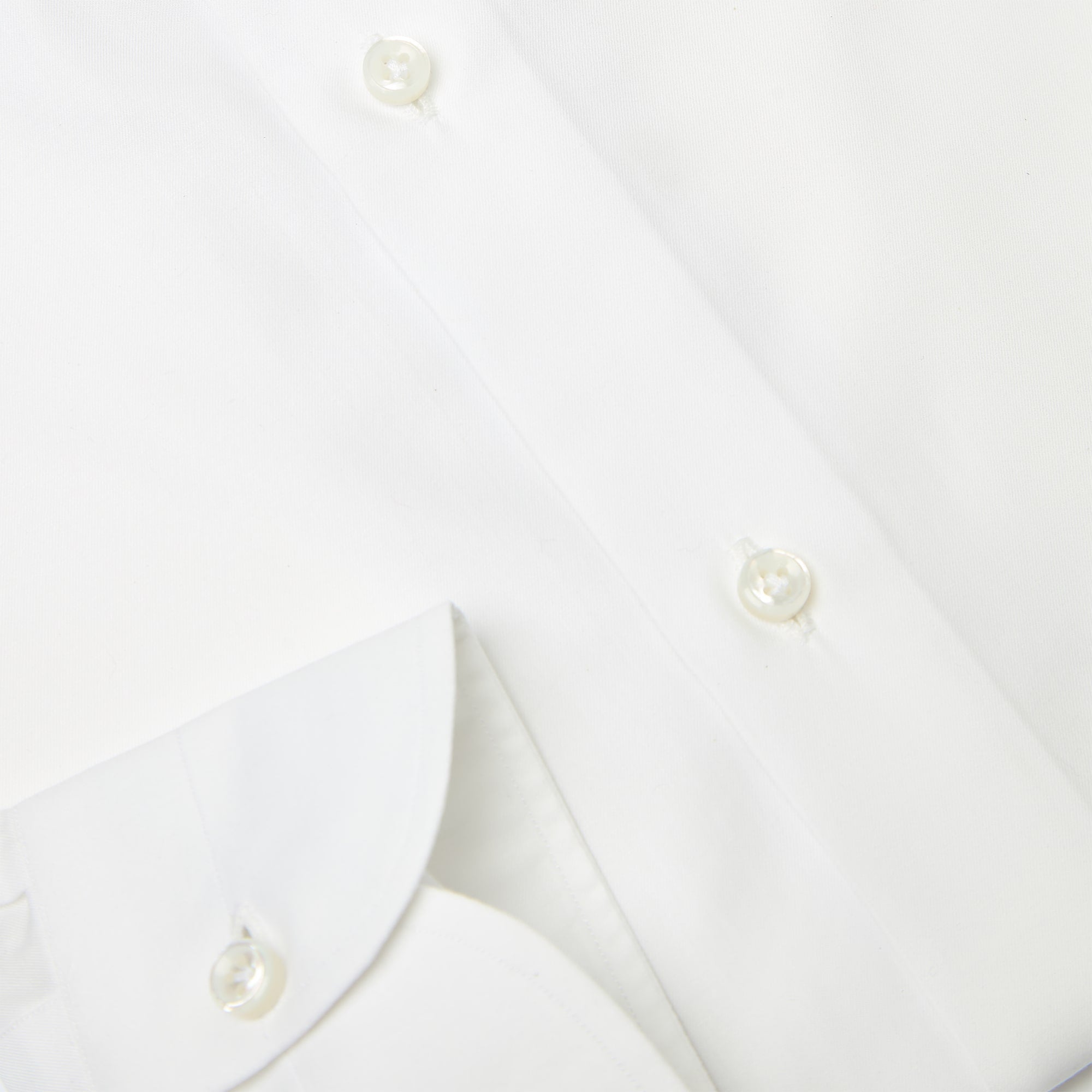 Camicia Classica Sartoriale in Cotone Collo Cutaway - Bianco