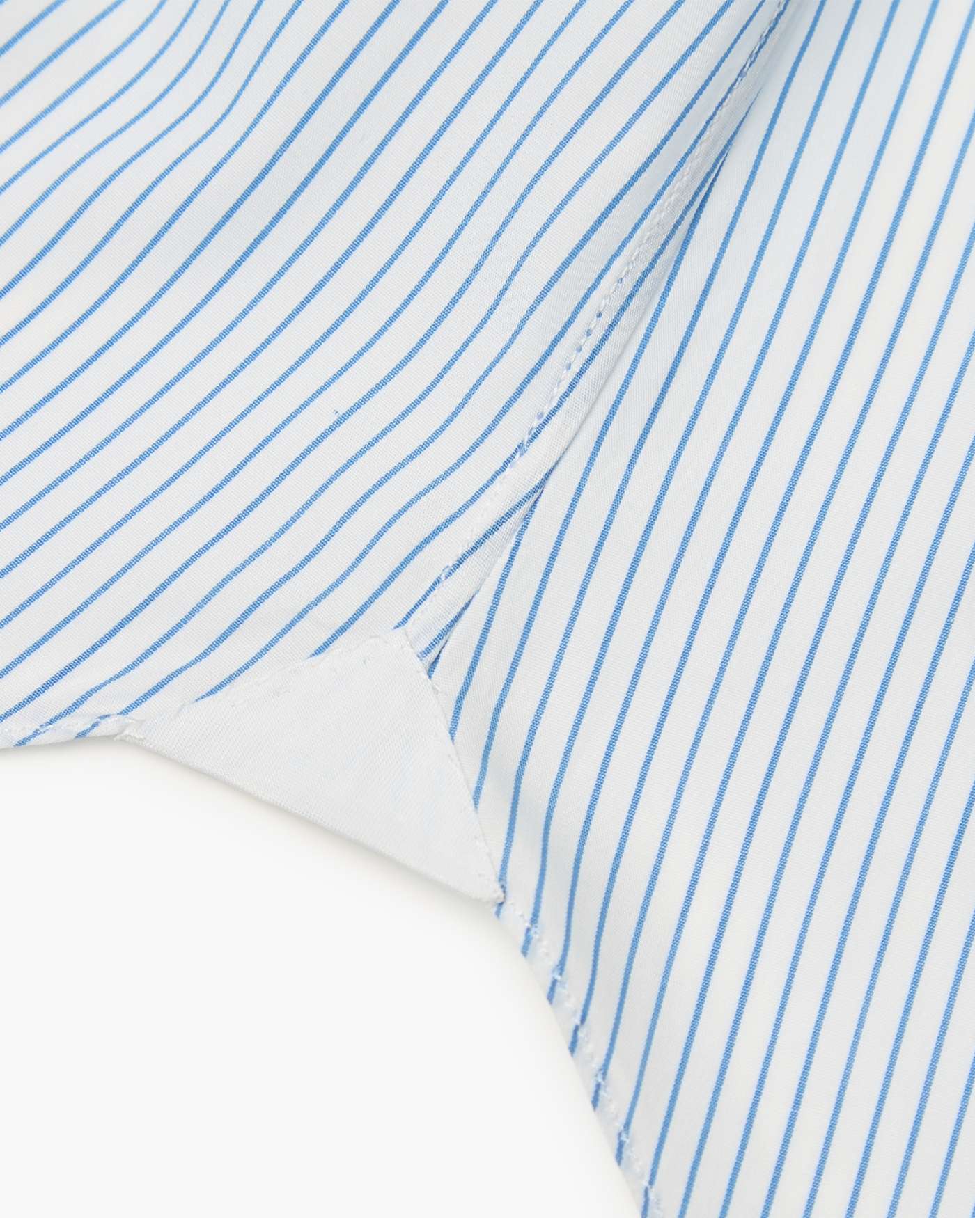 Classic Sartorial Thin Stripe Button Down Collar Shirt – Light Blue