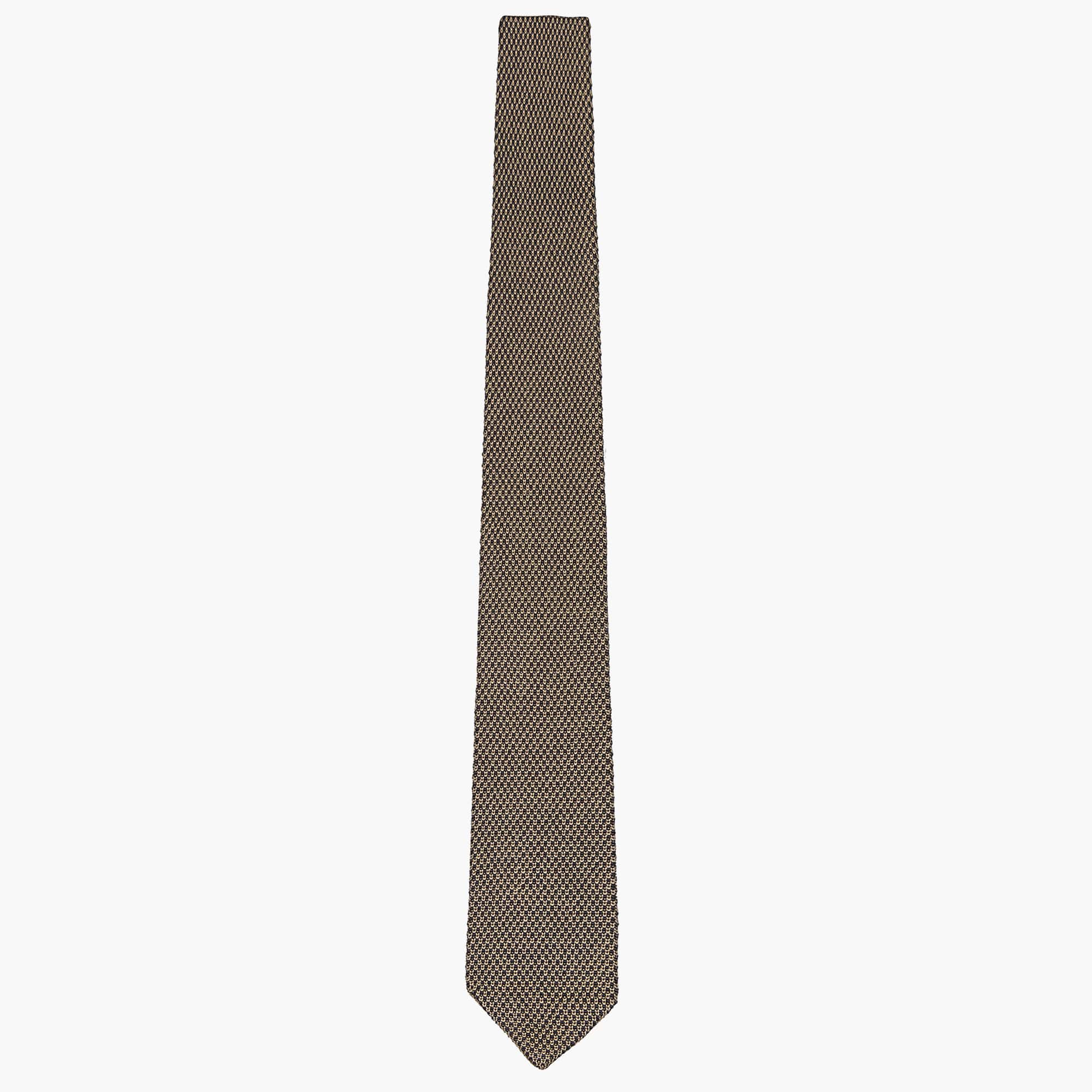 Cravatta Tricot in Maglia - Blu Beige