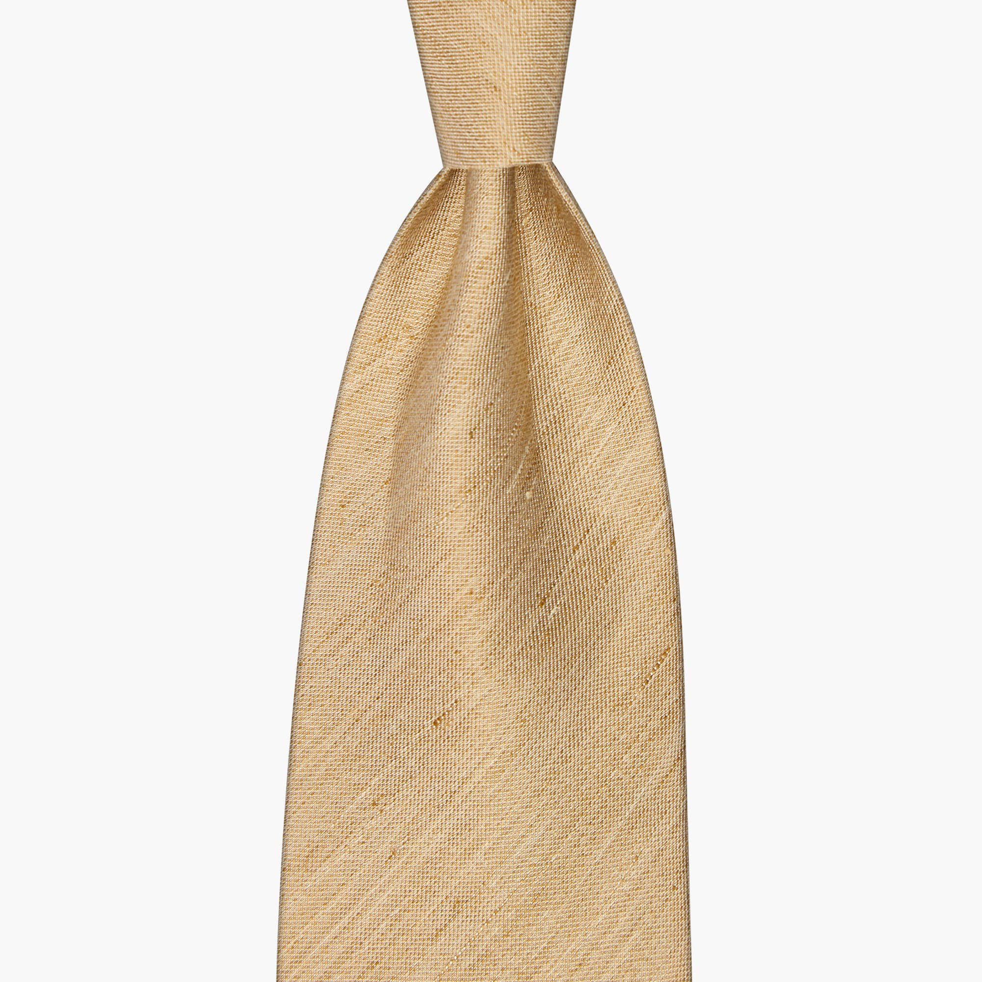 Cravatta 3 Pieghe in Seta Lino - Sabbia